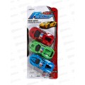 Набор инерц. машинок "Городская гонка" 3шт, 1002191