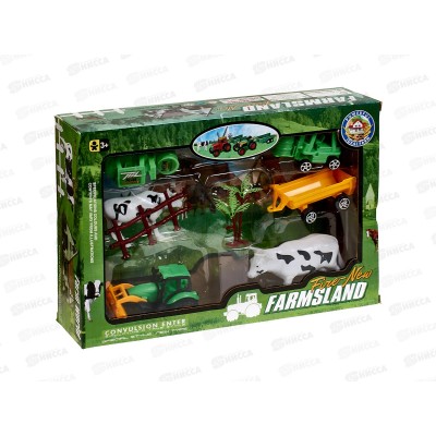 Набор &quotФерма&quot с тракторами 3шт и животными 1000623