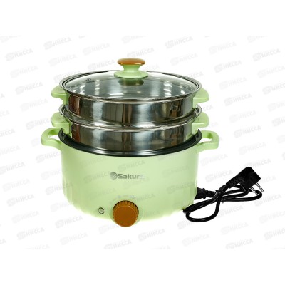 Пароварка SA-7220GR 8в1 2ч 1000Вт зеленая