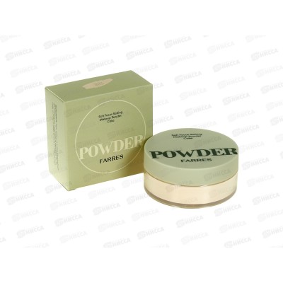 Farres Матирующая рассыпчатая пудра для лица 3036-02 фарфоровый *12