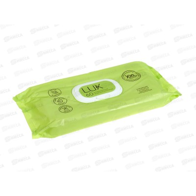 Lux Влажные полотенца №60 с Календулой и аллантоином XXL клапон 80971