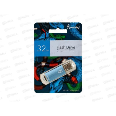 Флеш-карта USB 2.0 SmartBuy 32Gb V-Cut Blue Snake Edition