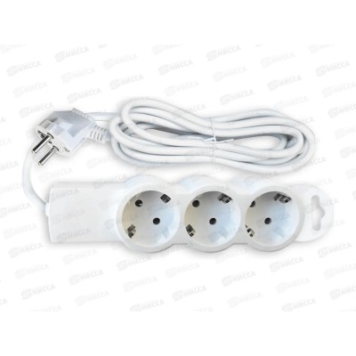 Удлинитель СПУТНИК Mi303CE 3метра 3розетки, ПВС 3*1мм 16А IP20 *35 Удлинитель СПУТНИК Mi303CE 3метра 3розетки, ПВС 3*1мм 16А IP20 *35