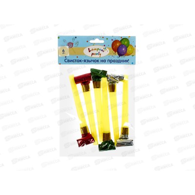 Свистки Акад 6шт в уп. в ассортименте MNZP-UA1-WST01-H6 *30