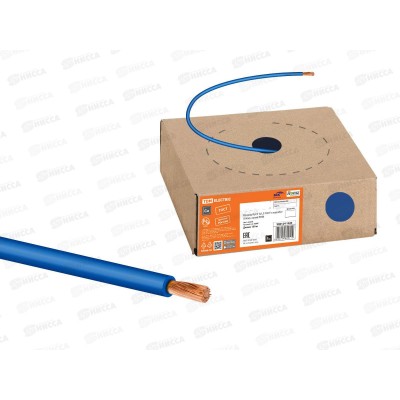 Провод ПуГВ 1х1,0мм синий ГОСТ в коробке (150м), TDM, 1414 *150