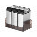 Набор емкостей для специй Agness из нерж стали 3шт 671-107 Набор емкостей для специй Agness из нерж стали 3шт 671-107
