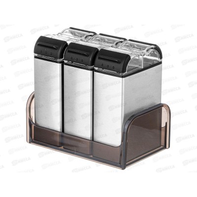 Набор емкостей для специй Agness из нерж стали 3шт 671-107