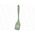 Лопатка силиконовая с прорезями цвет зеленый 29,5*8*2,3см 671-512 *12