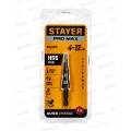Сверло ступенчатое Stayer Pro-Max 4-12мм 9ступ винт спир 29661-4-12-9 Сверло ступенчатое Stayer Pro-Max 4-12мм 9ступ винт спир 29661-4-12-9