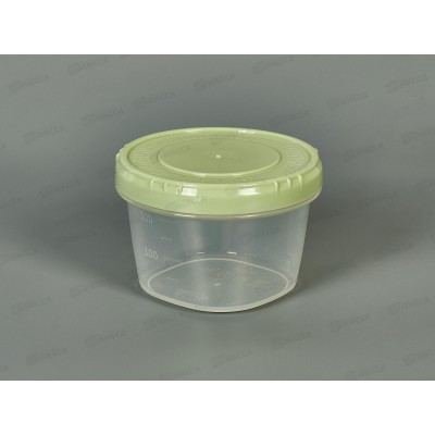 Емкость (Банка) 300мл оливковая , крышка *60