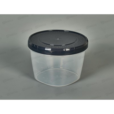 Емкость (Банка) 750мл крышка графитовая *50 Емкость (Банка) 750мл крышка графитовая *50