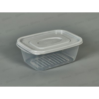 Контейнер 0,6л с серой крышкой *50  ИНТ