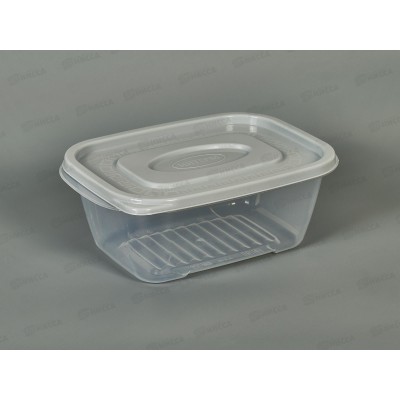 Контейнер 1,1л с серой крышкой *50  ИНТ