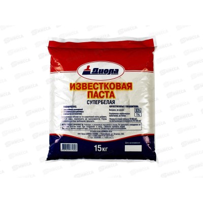 Известковая паста Супербелая 15кг *1/8 Известковая паста Супербелая 15кг *1/8