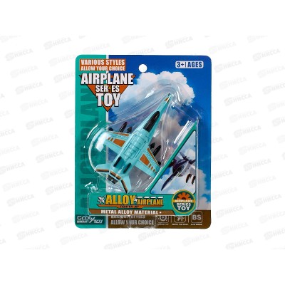 Самолет металл. 2478494, 7,5*10,5*3см, 4 цвета на блистере 17,2*13,5*3 Самолет металл. 2478494, 7,5*10,5*3см, 4 цвета на блистере 17,2*13,5*3