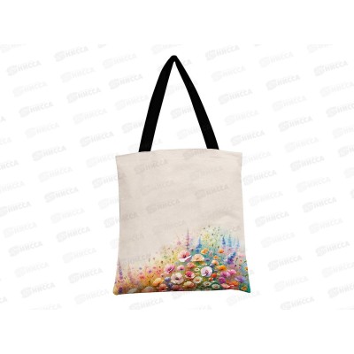 Сумка-шоппер текстильная премиум 0432.425 цветы