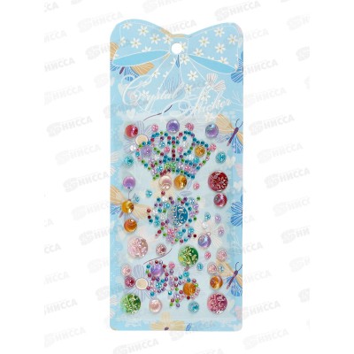 Наклейки-стразы акрил. Alingar Праздничное Ассорти  AL 11462*12