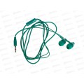 Наушники вакуумные AUX разъём с МК 1.1м, More Choice G38 Emerald