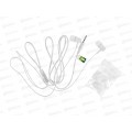 Наушники вакуумные AUX разъём с МК 1.2м, More Choice G16 белый