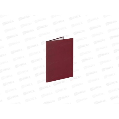 Папка адрес.  А4 Staff Basic На подпись бордовая,129634