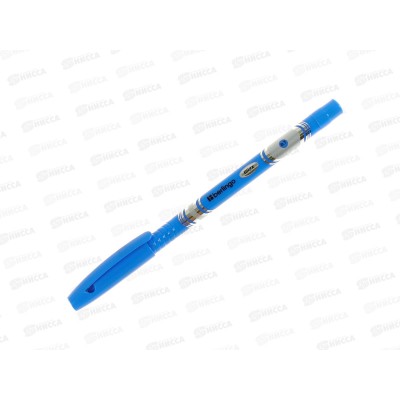 Ручка шар. BERLINGO Blitz, корпус ассорти,.синяя,СВр_70832*50