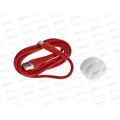 Дата-кабель More USB 2.0A для Type-C choice K16a TPE 0.25м Red *24