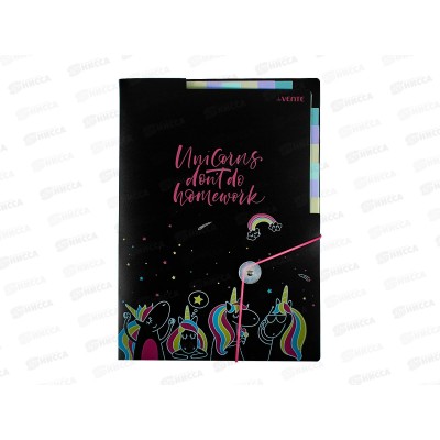 Папка на рез. deVente Unicorns пастель,асс 3078006*12