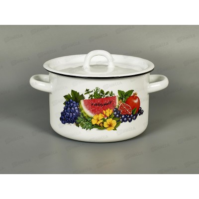 Кастрюля 2,0л эмал.с рис. 01-1610.1/4 Свежесть *8 Кастрюля 2,0л эмал.с рис. 01-1610.1/4 Свежесть *8