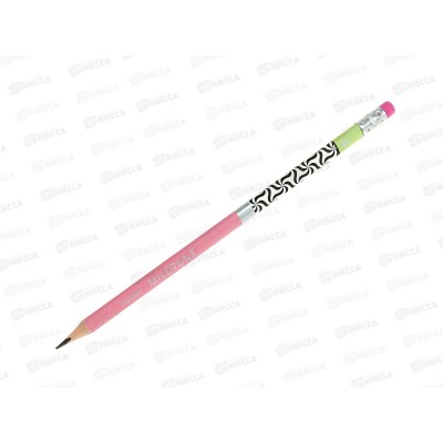 Карандаш ч/г с ласт. Hatber HB Mildro асс. 61958* 72