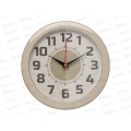 Часы настенные &quot21 Век&quot 2323-125 (10) d=24,5см,,бежево-серый &quotКлассика&quot Рубин