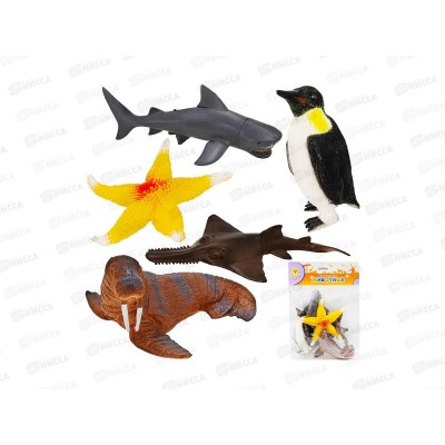 Набор животных Levatoys YSQ503-5 Морские, FCJ0719110 в пакете