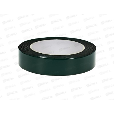 Двухсторонний скотч, вспененная ЭВА-основа, черный, 25мм, ролик 5м REXANT