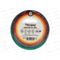 Изолента KRANZ 0,13х19мм, 25м, зеленая