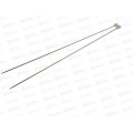 Спицы вязальные металл с фиксатором набор 2шт 35см 3мм (065618) Ж