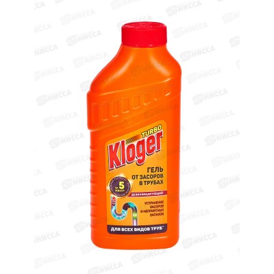 Kloger Turbo чист от засоров гель 500мл *12