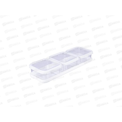 Набор емкостей "Cubbo Scandi" 3шт Белый С02632 *16 Набор емкостей "Cubbo Scandi" 3шт Белый С02632 *16