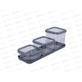 Набор емкостей "Cubbo Scandi" 3шт Серый С26635 *8 Набор емкостей "Cubbo Scandi" 3шт Серый С26635 *8