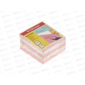 Кубарик EK 2719,  90*90*мм, 2цвета белый/розовый *24