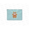 Папка на молнии Фен  Мишка голубой 46494