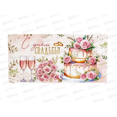 Конверт для денег ИП &quotС Днем свадьбы!&quot 30001101 *10