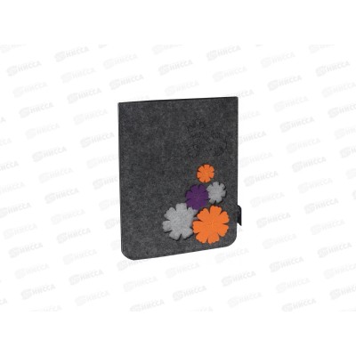 Папка на молнии Фен 46123  А5 серая