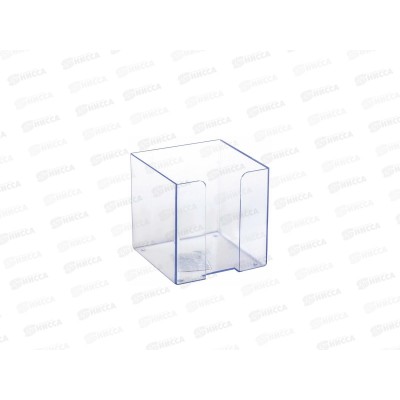 Подставка д/бум.блок  СТАММ 90*90*90мм прозр.,ПЛ41 *1