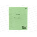 Тетрадь 12л лин. BG UniTone Green пл. обл.прозрач. 08906 *10/150