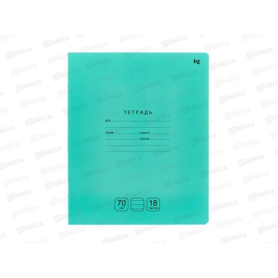 Тетрадь 18л лин BG Отличная, зеленая 11783 *10/160