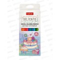 Карандаши 12цв Hatber Delicato пастельные трехгр.072213 *12/240 Карандаши 12цв Hatber Delicato пастельные трехгр.072213 *12/240
