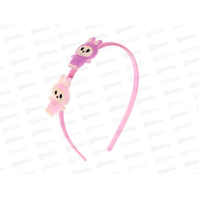 Ободок пластик с силик фигур &quotLABUBU&quot №2388