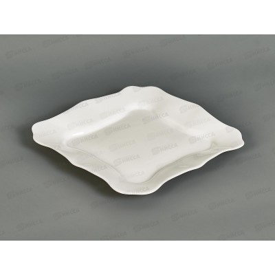 Тарелка плоская квадратная 21*21см белье 10б-ткв10 *6/48 Тарелка плоская квадратная 21*21см белье 10б-ткв10 *6/48