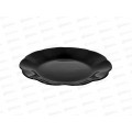 Тарелка плоская круглая 17,5см черный 100ч-твв7 *6/72