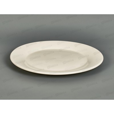Тарелка плоская круглая d-22,5см белье т9-0007 *5/40 Тарелка плоская круглая d-22,5см белье т9-0007 *5/40