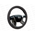Оплетка на руль Voin Combo экокожа М d-38см черный